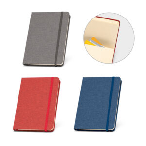 BOYD II. Caderno A5 de capa dura em PET 100% reciclado com 192 páginas pautadas