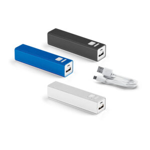 LEO 22. Bateria portátil em alumínio com capacidade de 2200 mAh