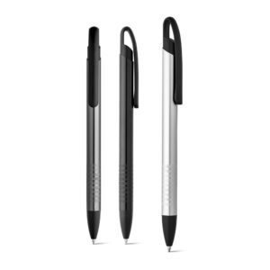 EDGE. Esferográfica em alumínio com escrita em preto