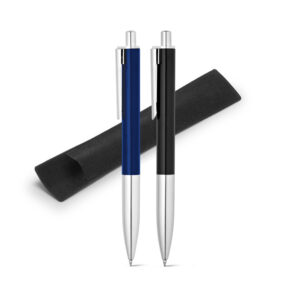 ALPS. Esferográfica em alumínio com escrita em preto