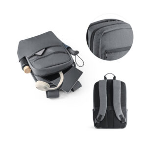 BROOKLYN. Mochila para notebook 15" em Nylon 2Tone impermeável