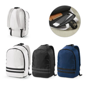 MANCHESTER NOTE. Mochila em poliéster reciclado 290T 3 sarja com compartimento para notebook 15" 18 L