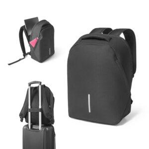 AUCKLAND. Mochila com sistema antiroubo para notebook 156" em 600D e ripstop 17 L