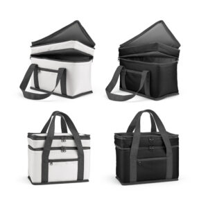 VENEZA. Sacola térmica em poliéster reciclado 600D com isolamento em PEVA 95 L